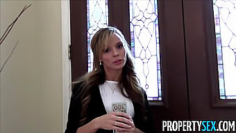 Sexy Real Estate Agent Tricked Into On-Camera Sex In Property