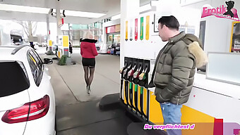 German Blonde Teen Gets Picked Up At Gas Station And Gives Oral Sex