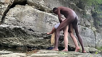 Bigdaddykj And His White Wife Enjoy Interracial Sex In Public On A Hike