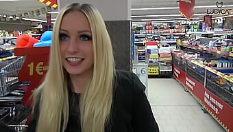 Lucy's wild supermarket encounter: anal, facial, and public fucking