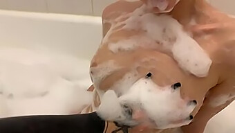 Gay Teen Enjoys A Steamy Bath And Masturbates On Camera