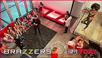 Four Horny Guys Enjoy A Wild Group Sex Session With The Voluptuous Bunny Colby, The Stunning Keira Croft, The Curvaceous Scarlit Scandal, And The Seductive Aubree Valentine In This Steamy Brazzers Video.