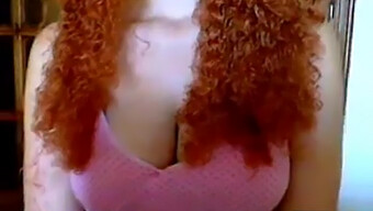 Voluptuous Curly-Haired Webcam Star With Fiery Locks