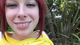 Redhead Stepsister Gives A Deepthroat To Stepdad'S Big Dick