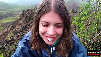 Bali'S Most Daring Oral Pleasure On A Live Volcano - First-Person View