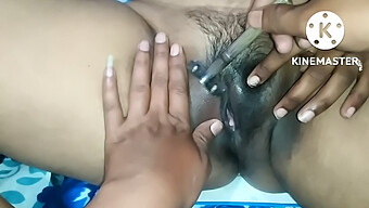 Rani'S Freshly Shaved Pussy And Puffy Nipples In Solo Play