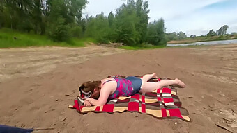 Amateur Milf Gives A Wild Beach Blowjob