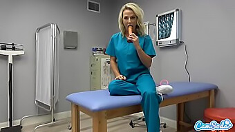 Sydney Hail, A Nurse, Pleasures Herself With A Sex Toy During Lunch Break