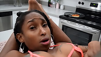 Ebony pornstar Porsha Carrera enjoys sucking and licking Lana Ryder's pussy