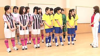 Japanese Amateur Teens Get Trained By Older Men In Soccer And Sex