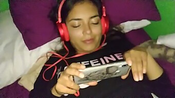 Passionate Latina Beauty Enjoys Watching Porn During Intense Sex Sessions