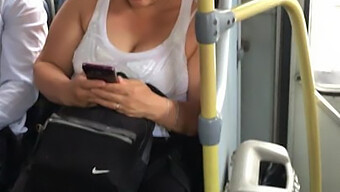 Experienced Milf Showcases Her Ample Bosom On Public Transport