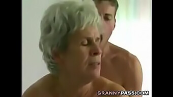 A Fresh Young Lad Gets Intimate With A Bushy-Haired Elderly Woman