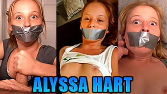 Alyssa Hart, A Petite Redhead, Is Silenced With Duct Tape In A Series Of Three Fetish Videos, Featuring Bondage, Pov, And Face Fucking