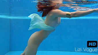 Czech Cutie Lizi Vogue Teases In Underwater Lingerie And Up-Close Shots