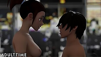 Uncensored Hentai: Teens In A Cartoon Sibling Rivalry