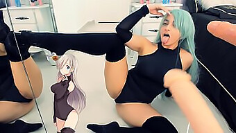 La Cosplayer Tetona Elizabeth Lions Hace Una Doble Mamada Y Recibe Una Corrida Interna