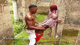 A Wild Encounter In An Unfinished Building: Ghanaian Guy And American Girl Go Crazy