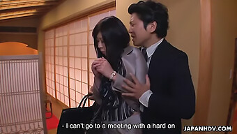 Japanese Secretary Seduced By Her Boss At The Restaurant In Amateur Video