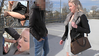 Natural Beauty Anna Mai Gets A Deepthroat Cumshot In Public Parking