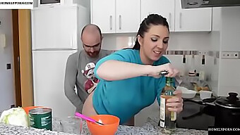 Pamela Sanchez And Jesus Cook Up Some Hot Homemade Passion In The Kitchen